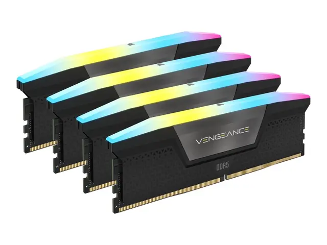 CORSAIR Vengeance RGB - DDR5 sett 96 GB: 4 x 24 GB DIMM 288-pin 64...