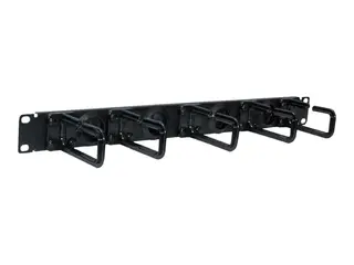 Eaton Tripp Lite Series Rack Enclosure Cabinet Horizontal Cable Ring Flexible 1URM Rack-kabelføringssett - svart - 1U - 19"