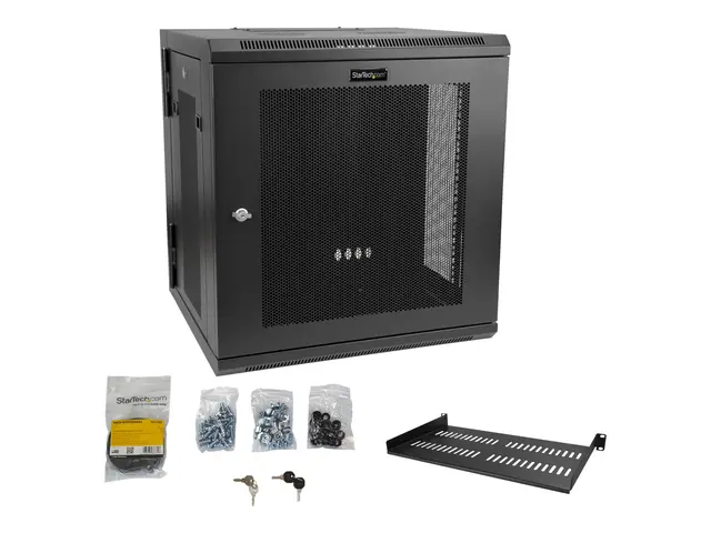 Startech 12U 19" Wall Mount Network Cabinet, 20" Deep 4 Post Hinge...