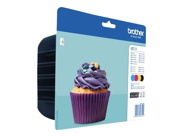 Brother LC123 - 4-pack svart, gul, cyan, magenta original blister ...