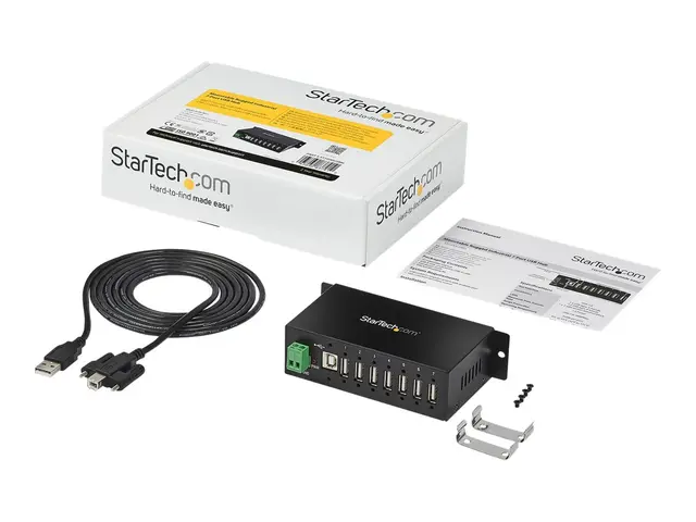 StarTech.com USB 2.0 Hub - 7 Port Mountable Rugged Industrial Self...