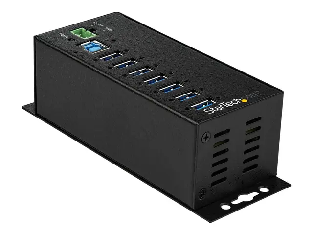 StarTech.com 7 Port USB Hub with Power Adapter, Surge Protection, ...
