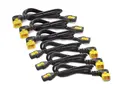 APC - Str&#248;mkabel - power IEC 60320 C13 til IEC 60320 C14 10 A - 61 cm - 90&#176;-kontakt - svart - Hele verden - for P/N: SCL500RMI1UC, SCL500RMI1UNC, SMTL750RMI2UC, SRT1500RMXLI, SRT1500XLI, SRT2200XLI-KR