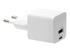 dbramante1928 re-charge - Strømadapter - 25 watt 2 utgangskontakter (USB-C, USB) - hvit - Europa
