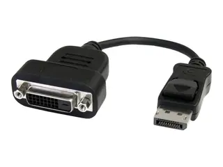 StarTech DisplayPort to DVI Adapter Active Conversion - 1920x1200 - DP to DVI Single Link Converter for DVI-D Display (DP2DVIS) - DisplayPort-adapter - 20 cm