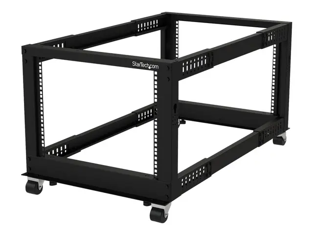 Startech 8U 19" Open Frame Server Rack, 4 Post Adjustable Depth 23...