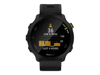 Garmin Forerunner 55 - Svart - sportsur med bånd - silikon - svart...