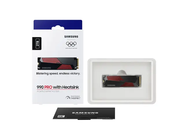 Samsung 990 PRO MZ-V9P2T0GW - SSD kryptert 2 TB intern M.2 2280 PC...