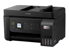 Epson EcoTank ET-4800 - Multifunksjonsskriver farge - ink-jet - påfyllbar - A4 (medie) - opp til 10 spm (trykking) - 100 ark - 33.6 kbps - USB, LAN, Wi-Fi - svart