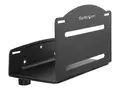 Startech Wall Mount CPU Holder - Adjustable Width 4.8in to 8.3in Metal - Computer Tower Mounting Bracket for Desktop PC (CPUWALLMNT) - Brakett - for CPU - stål - svart - veggmonterbar - for P/N: WALLSTS1, WALLSTS2