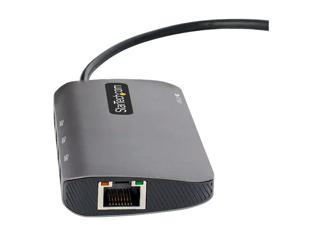 StarTech.com USB C Multiport Adapter, 4K 60Hz HDMI Video, 3-Port 5...