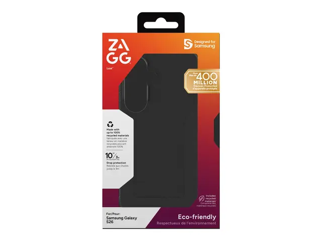 ZAGG Luxe - Baksidedeksel for mobiltelefon grafen svart Samsung Ga...