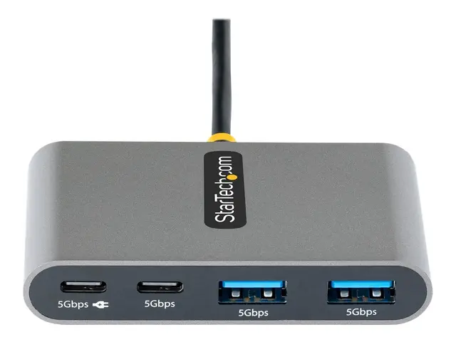 StarTech.com 4-Port USB-C Hub with 100W Power Delivery Pass-Throug...