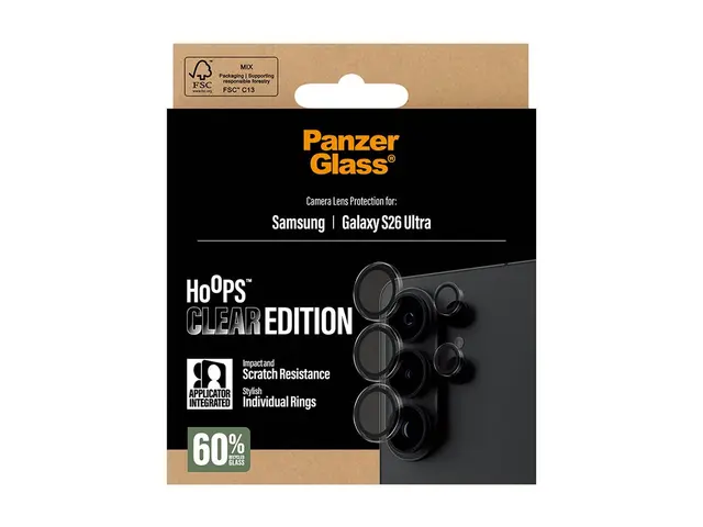PanzerGlass Hoops - Clear Edition linsebeskytter for mobiltelefon ...