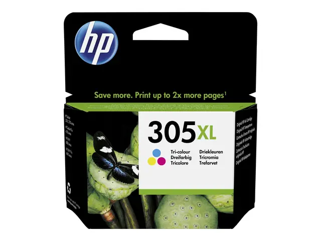 HP 305XL - 5 ml - Høy ytelse - farge (cyan, magenta, gul) - origin...