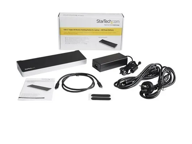 StarTech.com 4K USB-C Dock - Triple Monitor Mac & Windows 60W USB ...