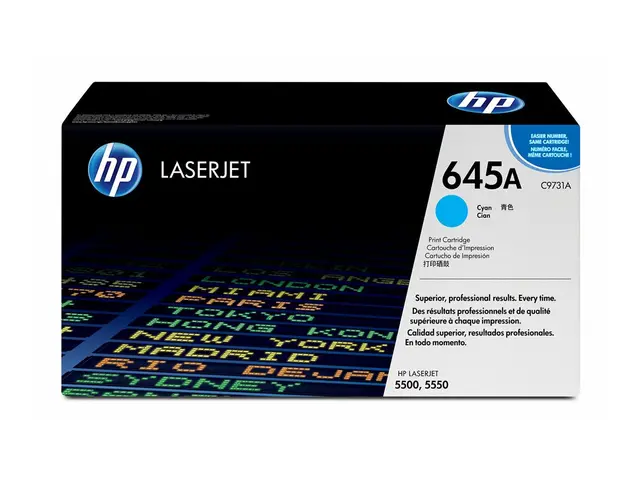 HP 645A - Cyan original LaserJet tonerpatron (C9731A) for Color 55...