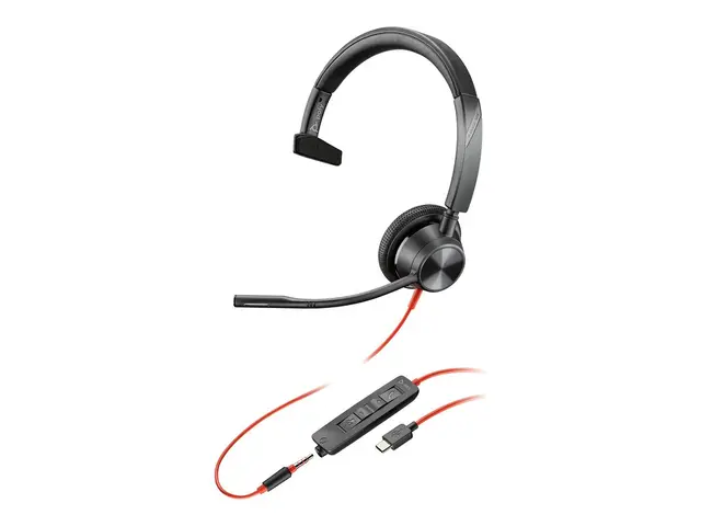 Poly Blackwire 3315 - 3300 series hodesett on-ear kablet 3,5 mm ja...