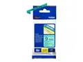 Brother TZe-721 - Sort på grønt Rull (0,9 cm x 8 m) 1 kassett(er) laminert teip - for Brother PT-D210, D600, H110, H200; P-Touch PT-1005, D450, H107; P-Touch Cube Plus PT-P710