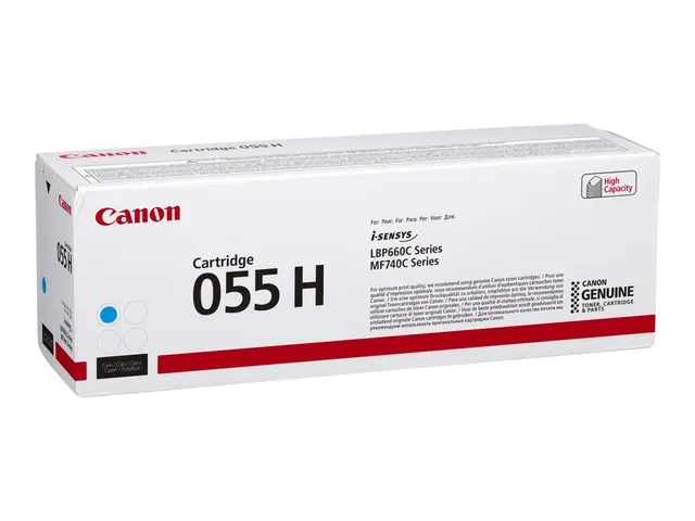 Canon 055 H - Høykapasitets - cyan - original - tonerpatron - for ...
