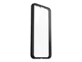 OtterBox React Series - Baksidedeksel for mobiltelefon polykarbonat, termoplastisk elastomer (TPE) - svart krystall (klar/svart) - for Samsung Galaxy S24