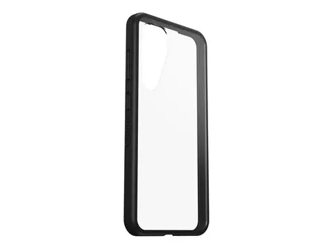 OtterBox React Series - Baksidedeksel for mobiltelefon polykarbonat, termoplastisk elastomer (TPE) - svart krystall (klar/svart) - for Samsung Galaxy S24