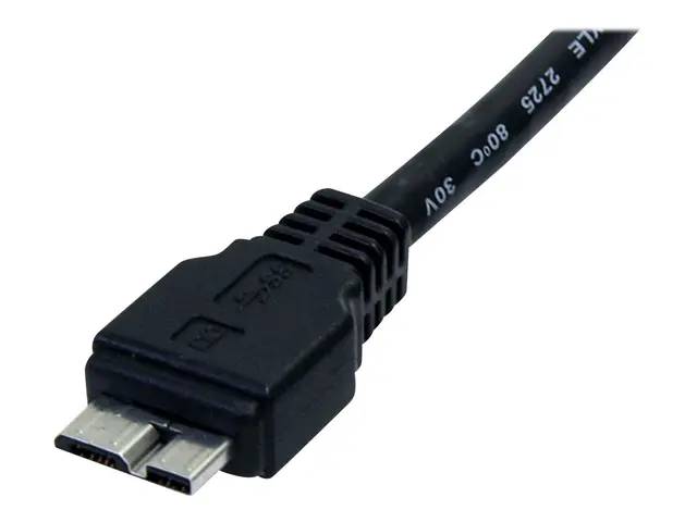 StarTech.com 0.5m (1.5ft) Black SuperSpeed USB 3.0 Cable A to Micr...