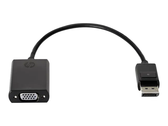 HP - VGA-adapter DisplayPort (hann) til HD-15 (VGA) (hunn) 20 cm