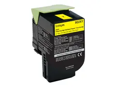 Lexmark 802XY - Ekstra høy ytelse - gul - original tonerpatron LCCP, LRP - for Lexmark CX510de, CX510de Statoil, CX510dhe, CX510dthe