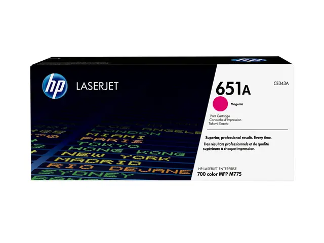 HP 651A - Magenta original LaserJet tonerpatron (CE343A) for Color...