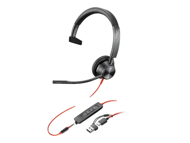 Poly Blackwire 3315 - 3300 series hodesett on-ear kablet 3,5 mm ja...