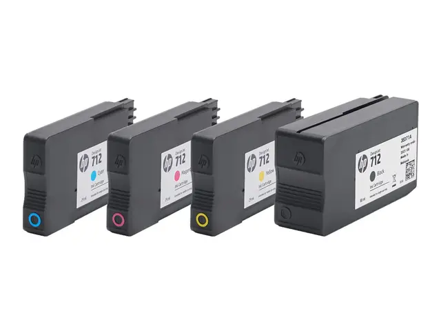HP 712 - 80 ml - svart - original - DesignJet - blekkpatron - for ...
