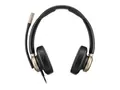 HP Poly Mission 825 - Mission 800 Series hodesett - on-ear - kablet - aktiv støydemping - USB-A, USB-C - svart - Certified for Microsoft Teams, Works With Chromebook Certified, Zoom Certified, Google Meet Certified
