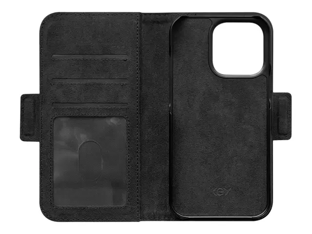 KEY Nordfjord - Lommebok for mobiltelefon kunstlær svart 6.1" Appl...