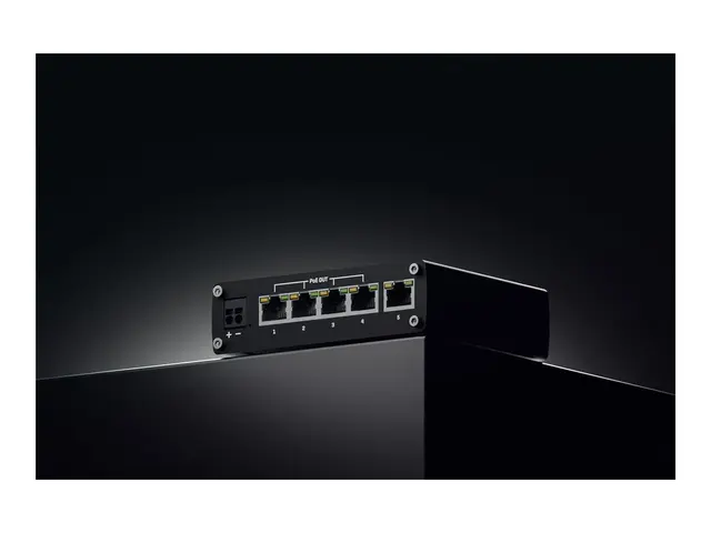 Teltonika TSW101 - Switch 5 x 10/100/1000 DIN-skinnemonterbar, veg...