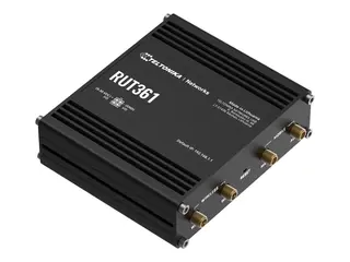 Teltonika RUT361 - Tr&#229;dl&#248;s ruter - WWAN 2,4 GHz 3G, 4G - DIN-skinnemonterbar, veggmonterbar, overflatemonterbar