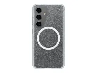 OtterBox Symmetry Series Clear - Baksidedeksel for mobiltelefon med magneter - polykarbonatlag, termoplastisk elastomer (TPE) - stjernestøv 3.0 (klar) - for Samsung Galaxy S25