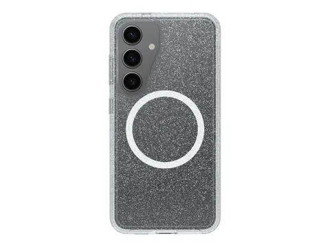 OtterBox Symmetry Series Clear Baksidedeksel for mobiltelefon - med magneter - polykarbonatlag, termoplastisk elastomer (TPE) - stjernest&#248;v 3.0 (klar) - for Samsung Galaxy S25