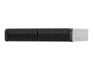 QNAP TS-H2490FU - NAS-server - 24 brønner kan monteres i rack - PCI Express 3.0 x4 (NVMe) - RAID 0, 1, 5, 6, 10, 50, 60, JBOD - RAM 64 GB - 25 Gigabit Ethernet - iSCSI støtte