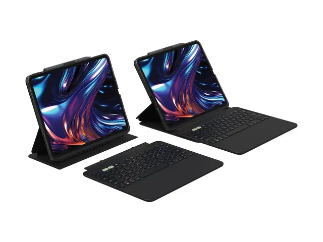ZAGG Pro Keys 2 - Tastatur og folioveske (foliodekke) bakgrunnsbel...