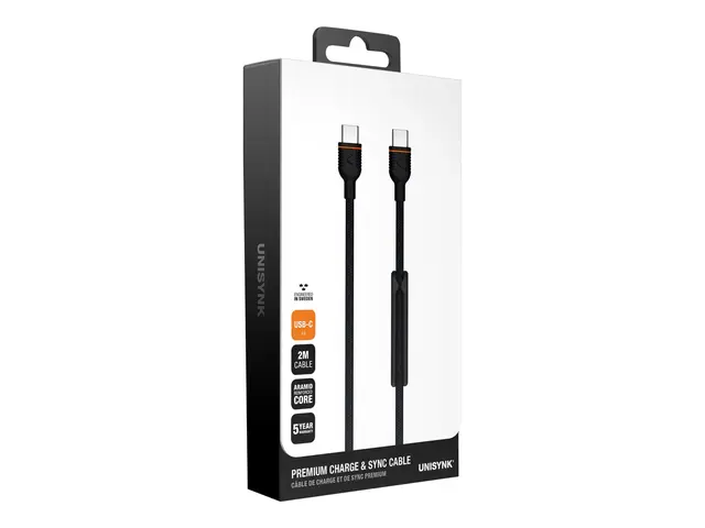 Unisynk Premium - USB-kabel 24 pin USB-C (hann) til USB 2.0 1.2 m ...