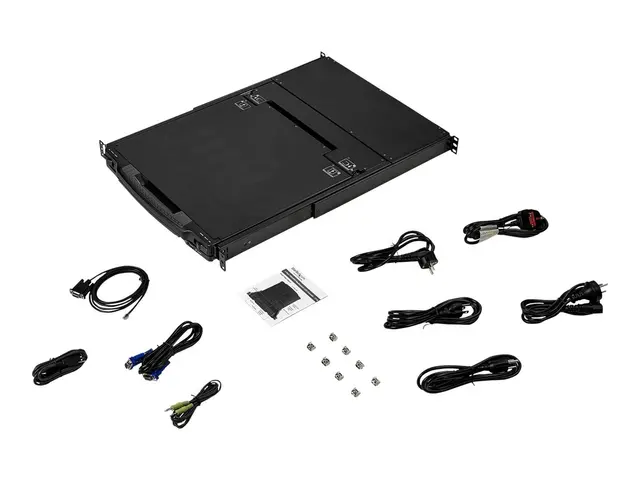 StarTech Dual Rail Rackmount KVM Console HD 1080p, Single Port DVI...