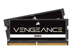 CORSAIR Vengeance - DDR5 - sett 64 GB: 2 x 32 GB - SO DIMM 262-pin - 4800 MHz / PC5-38400 - CL40 - 1.1 V - ikke-bufret - ikke-ECC