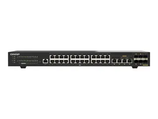 QNAP QSW-M2130-4C2S24T - Switch - Styrt - 2 x 10 Gigabit SFP+ + 4 x combo 10 Gigabit SFP+/RJ-45 + 24 x 2.5GBase-T rackmonterbar