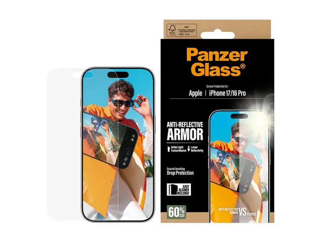 PanzerGlass - Skjermbeskyttelse for mobiltelefon anti-reflective a...