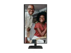 AOC 27E4U - LED-skjerm - 27" - 1920 x 1080 Full HD (1080p) @ 120 Hz IPS - 300 cd/m² - 1500:1 - 4 ms - HDMI, VGA, DisplayPort - høyttalere - svart