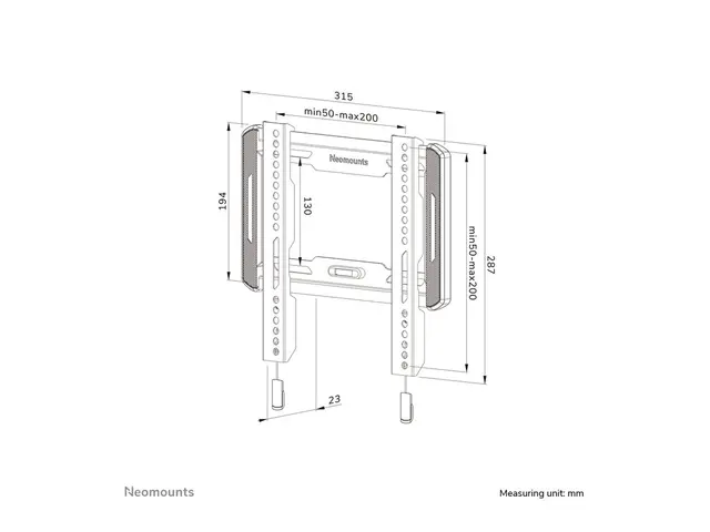 Neomounts WL30-550BL12 - Monteringssett (veggmontering) fast for T...