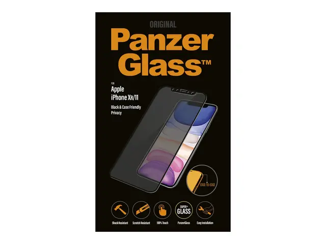 PanzerGlass - Skjermbeskyttelse for mobiltelefon glass med personv...