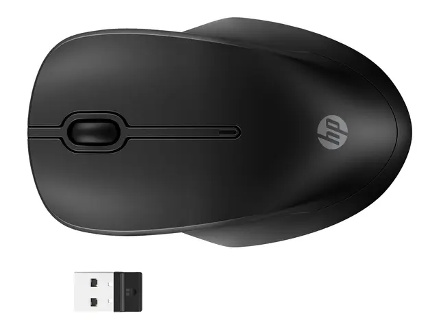HP 255 - Mus - 3 knapper - trådløs - 2.4 GHz, Bluetooth - USB tråd...