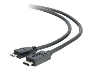 C2G 4m USB 2.0 USB Type C to USB Mini B Cable M/M USB C Cable Black - USB-kabel - mini-USB type B (hann) til USB-C (hann) - USB 2.0 - 4 m - svart